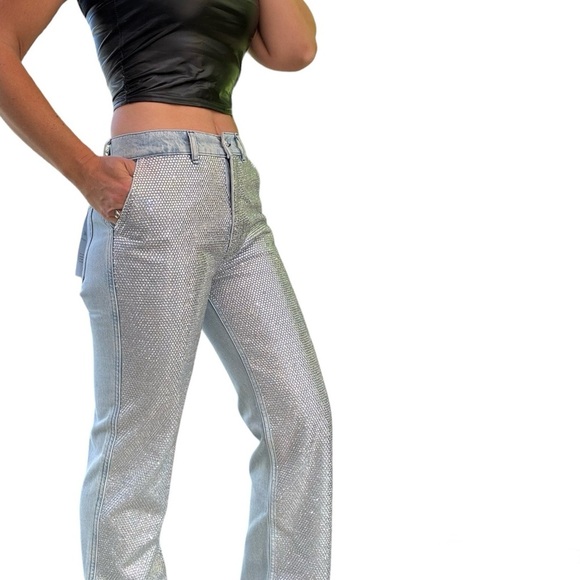 FRAME Atelier Le Jane Crystal Jeans SIZE 27 - Picture 5 of 13